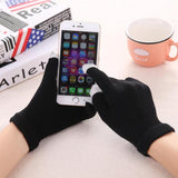 Women's Cashmere wool Knitted Gloves Winter Warm thick touch screen gloves Solid Mittens for Mobile Phone Tablet Pad daiiibabyyy