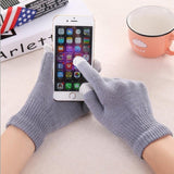 Women's Cashmere wool Knitted Gloves Winter Warm thick touch screen gloves Solid Mittens for Mobile Phone Tablet Pad daiiibabyyy