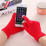 Women's Cashmere wool Knitted Gloves Winter Warm thick touch screen gloves Solid Mittens for Mobile Phone Tablet Pad daiiibabyyy