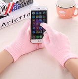Women's Cashmere wool Knitted Gloves Winter Warm thick touch screen gloves Solid Mittens for Mobile Phone Tablet Pad daiiibabyyy