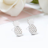 Stainless Steel Animal Heart Star Moon Stud Earrings for Women Korean Minimalist Earrings Jewelry Accessories daiiibabyyy