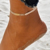 2pcs/set Anklets for Women Foot Accessories Summer Beach Barefoot Sandals Bracelet ankle on the leg Female Ankle daiiibabyyy