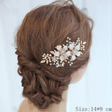 Bridal Hair Comb Clip Headband Wedding Hair Accessories Rhinestone Flower Bridal Hair Accessories Tiara Headband Head Jewelry daiiibabyyy