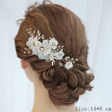 Bridal Hair Comb Clip Headband Wedding Hair Accessories Rhinestone Flower Bridal Hair Accessories Tiara Headband Head Jewelry daiiibabyyy