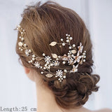 Bridal Hair Comb Clip Headband Wedding Hair Accessories Rhinestone Flower Bridal Hair Accessories Tiara Headband Head Jewelry daiiibabyyy