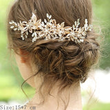Bridal Hair Comb Clip Headband Wedding Hair Accessories Rhinestone Flower Bridal Hair Accessories Tiara Headband Head Jewelry daiiibabyyy