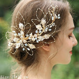 Bridal Hair Comb Clip Headband Wedding Hair Accessories Rhinestone Flower Bridal Hair Accessories Tiara Headband Head Jewelry daiiibabyyy