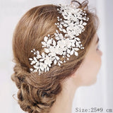 Bridal Hair Comb Clip Headband Wedding Hair Accessories Rhinestone Flower Bridal Hair Accessories Tiara Headband Head Jewelry daiiibabyyy