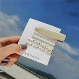 17KM 25 New Simulated-pearl Hair Clips 2019 For Women DIY Fashion Gold Shell Hairpins Set Female Hairwear Korea Jewelry Dropship daiiibabyyy