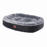 Machine Washable Pet Bolster Bed for Large Dogs Pet Cushion Dog Mat Durable Oxford Exterior and Comfy Velvet Fleece inner daiiibabyyy
