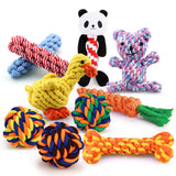 1pcs Bite Resistant Pet Dog Chew Toys for Small Dogs Cleaning Teeth Puppy Dog Rope Knot Ball Toy Playing Animals Dogs Toys Pets daiiibabyyy