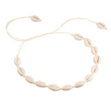 Hot Conch Seashell Necklace Women Jewelry Summer Beach Shell Choker Bohemian Rope Cowrie Beaded Necklaces Handmade Collar Female daiiibabyyy