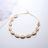 Hot Conch Seashell Necklace Women Jewelry Summer Beach Shell Choker Bohemian Rope Cowrie Beaded Necklaces Handmade Collar Female daiiibabyyy