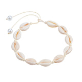 Hot Conch Seashell Necklace Women Jewelry Summer Beach Shell Choker Bohemian Rope Cowrie Beaded Necklaces Handmade Collar Female daiiibabyyy