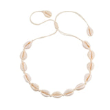 Hot Conch Seashell Necklace Women Jewelry Summer Beach Shell Choker Bohemian Rope Cowrie Beaded Necklaces Handmade Collar Female daiiibabyyy