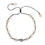 Hot Conch Seashell Necklace Women Jewelry Summer Beach Shell Choker Bohemian Rope Cowrie Beaded Necklaces Handmade Collar Female daiiibabyyy