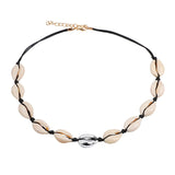 Hot Conch Seashell Necklace Women Jewelry Summer Beach Shell Choker Bohemian Rope Cowrie Beaded Necklaces Handmade Collar Female daiiibabyyy