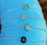 Beautiful fashion Elegant Gold color silver color 4MM beads chain women Letter cute Bracelet high quality Gorgeous jewelry H198 daiiibabyyy