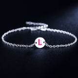 Beautiful fashion Elegant Gold color silver color 4MM beads chain women Letter cute Bracelet high quality Gorgeous jewelry H198 daiiibabyyy