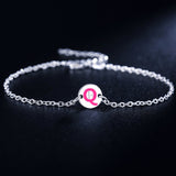 Beautiful fashion Elegant Gold color silver color 4MM beads chain women Letter cute Bracelet high quality Gorgeous jewelry H198 daiiibabyyy