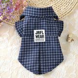 Classic Plaid Pet T-Shirt Summer Dog Shirt Vest Casual Dog Tops Puppy Outfits Yorkshire Dog Clothes Pet Clothing For Small Dogs daiiibabyyy