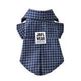 Classic Plaid Pet T-Shirt Summer Dog Shirt Vest Casual Dog Tops Puppy Outfits Yorkshire Dog Clothes Pet Clothing For Small Dogs daiiibabyyy
