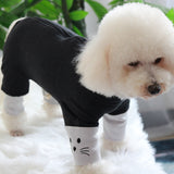 Pet Dog Jumpsuit Autumn/Winter Combed Cotton Puppy Clothes Protect Belly Overalls For Small Dogs Pajamas Long Sleeve Sweatshirt daiiibabyyy