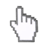 Classical Pixel Cursors Photoshop Toolbar Hourglass Computer Window Icon Mouse Pointer Hand Arrow Enamel Brooches Pins daiiibabyyy