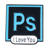 Classical Pixel Cursors Photoshop Toolbar Hourglass Computer Window Icon Mouse Pointer Hand Arrow Enamel Brooches Pins daiiibabyyy