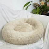 Round Cat bed Long Plush Pet Dog Bed For Dogs Super Soft Cat Winter Warm Sleeping Bag Puppy Kennel Dog Cushion Mats Lounger Sofa daiiibabyyy
