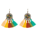 Multiple Vintage Boho Ethnic Dangle Drop Earrings for Women Female Fashion  Golden Leaf Earrings Jewelry Accessories daiiibabyyy