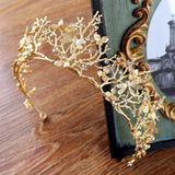 Vintage Gold Baroque Wedding Bridal Crown Hair Accessories Dragonfly Tiara Bridesmaid Girls Rhinestones Headdress Crown Headband daiiibabyyy