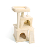 Free Shipping Luxury Cat Tree Condo Furniture Kitten Activity Tower Pet Kitty Play House with Scratching Posts Perches Hammoc daiiibabyyy