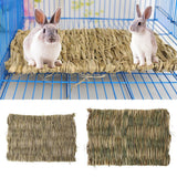 Rabbit Grass Chew Mat Small Animal Hamster Guinea Pig Cage Bed House Pad daiiibabyyy