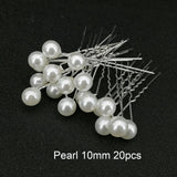 Women U-shaped Pin Metal Barrette Clip Hairpins Simulated Pearl Bridal Tiara Hair Accessories Wedding Hairstyle Design Tools daiiibabyyy