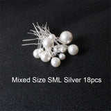 Women U-shaped Pin Metal Barrette Clip Hairpins Simulated Pearl Bridal Tiara Hair Accessories Wedding Hairstyle Design Tools daiiibabyyy