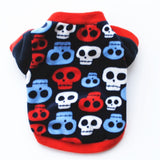 Warm Fleece Pet Dog Clothes Cute Skull Printed Pet Coat Puppy Dogs Shirt Jacket French Bulldog Pullover Camouflage Dog Clothing daiiibabyyy