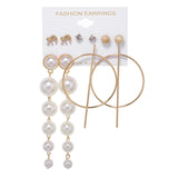 Tassel Acrylic Earrings For Women Bohemian Earrings Set Big Geometric Drop Earring 2020 Pearl Earrings Set DIY Fashion Jewelry daiiibabyyy