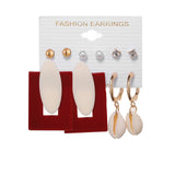 Tassel Acrylic Earrings For Women Bohemian Earrings Set Big Geometric Drop Earring 2020 Pearl Earrings Set DIY Fashion Jewelry daiiibabyyy