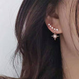 New Crystal Flower Drop Earrings for Women Fashion Jewelry Gold colour Rhinestones Earrings Gift for Party Best Friend daiiibabyyy