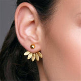 New Crystal Flower Drop Earrings for Women Fashion Jewelry Gold colour Rhinestones Earrings Gift for Party Best Friend daiiibabyyy