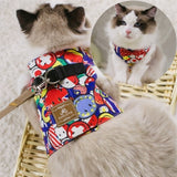 S/M/L Pet Chest Strap Cat Dog Harness Leash Fashion Kitten Puppy Vest Harness Leads Pet Clothes with Bowknot For Small Dogs Cat daiiibabyyy