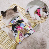 S/M/L Pet Chest Strap Cat Dog Harness Leash Fashion Kitten Puppy Vest Harness Leads Pet Clothes with Bowknot For Small Dogs Cat daiiibabyyy