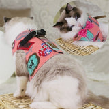 S/M/L Pet Chest Strap Cat Dog Harness Leash Fashion Kitten Puppy Vest Harness Leads Pet Clothes with Bowknot For Small Dogs Cat daiiibabyyy