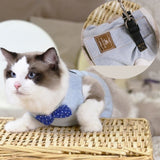 S/M/L Pet Chest Strap Cat Dog Harness Leash Fashion Kitten Puppy Vest Harness Leads Pet Clothes with Bowknot For Small Dogs Cat daiiibabyyy
