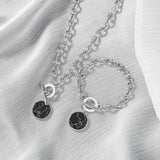 KMVEXO Minimalist Casual Neck Chain Necklaces for Women Round Marble Pendants Hiphop Female Fashion Jewelry Necklace Naszyjnik daiiibabyyy