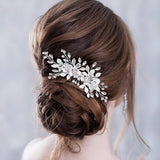 Flower Headband Wedding Hair Accessories Rhinestone Flower Bridal Tiara Headband Hair Comb Hairpins Wedding Hair Jewelry daiiibabyyy