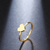 DOTIFI For Women Rings Peach Hearts Stainless Steel Gold and Silver Color Fashion Jewellery Ring Stacked R313 daiiibabyyy