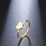 DOTIFI For Women Rings Peach Hearts Stainless Steel Gold and Silver Color Fashion Jewellery Ring Stacked R313 daiiibabyyy