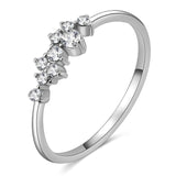 Stylish Fashion Women Ring Finger Jewelry Rose Gold /Sliver /Gold Color Rhinestone Crystal Opal Rings 6/7/8/9 Size Hot Sale daiiibabyyy